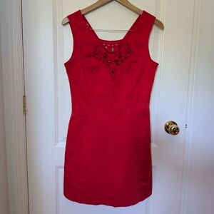 VENUS Red Cutout Mini Dress #5